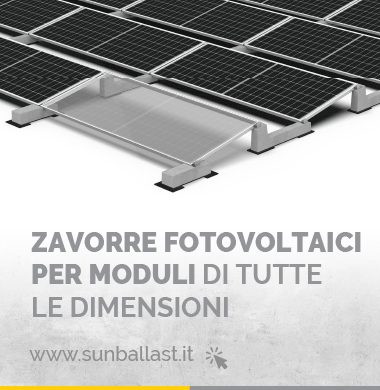 sunballast Strutture per fotovoltaico su tetti piani