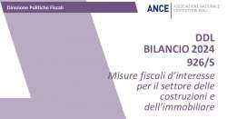 Superbonus, plusvalenze e contrasto all'evasione: il Dossier ANCE sul DDL di Bilancio
