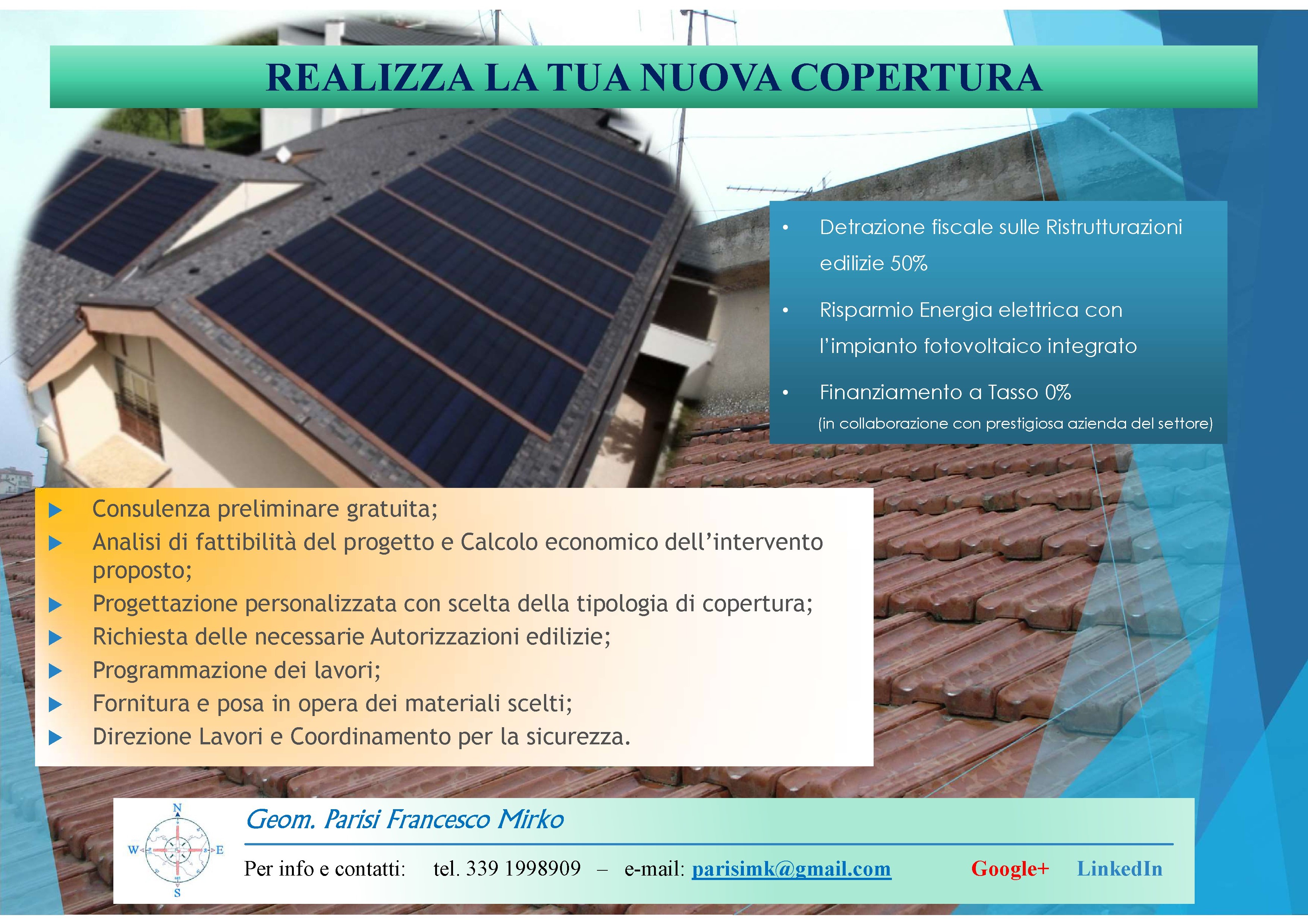 Promozione Nuova copertura edifici