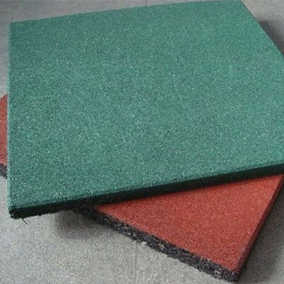 Piastrella in gomma verde EPDM sp 10 mm