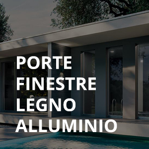 Porte finestre legno alluminio