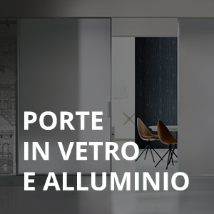 Porte in vetro e alluminio