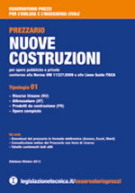 Prezzario Nuove Costruzioni