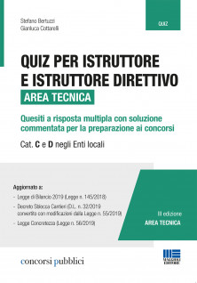 Quiz per istruttore e istruttore direttivo area tecnica