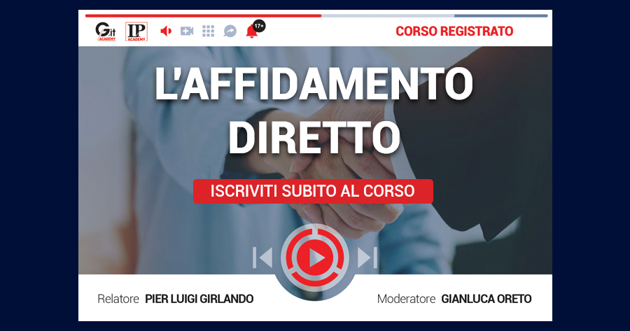 L'affidamento diretto