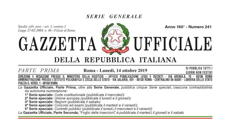 Decreto-legge sul clima: Il testo pubblicato sulla Gazzetta ufficiale