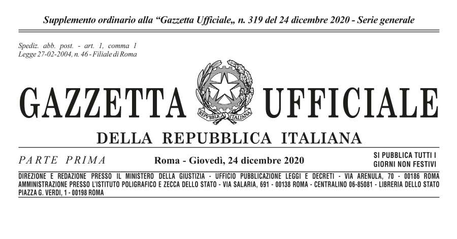 Decreto Ristori: Pubblicata sulla Gazzetta ufficiale la legge di conversione ed il decreto-legge n. 137 coordinato