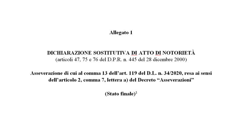 Superbonus 110%: ecco la versione ufficiale del Decreto Asseverazioni e dei due modelli di asseverazione stato finale e avanzamento lavori