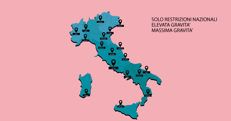 Ultime notizie Coronavirus: misure differenziate in 3 zone nel nuovo DPCM 3 novembre 2020