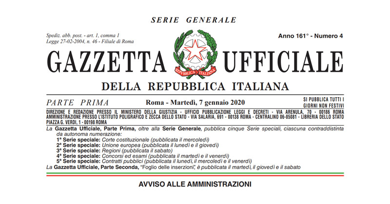 Enti Locali: in Gazzetta le modalità per l'assegnazione del contributo per la progettazione definitiva ed esecutiva