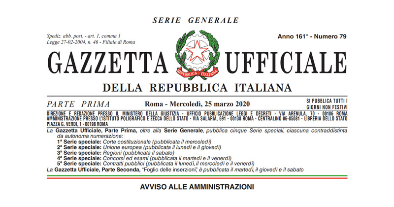 Ultime notizie Coronavirus Covid-19: in Gazzetta Ufficiale il Decreto Legge n. 19/2020 con nuove misure urgenti e sanzioni