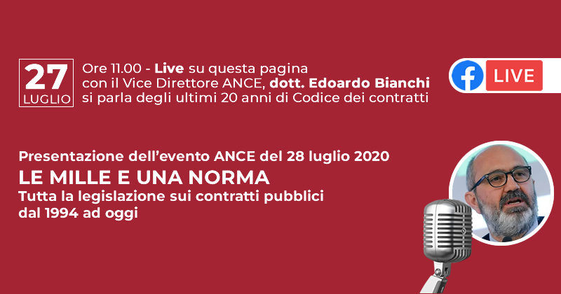 Le mille e una norma: Live con il Vice Presidente ANCE Edoardo Bianchi