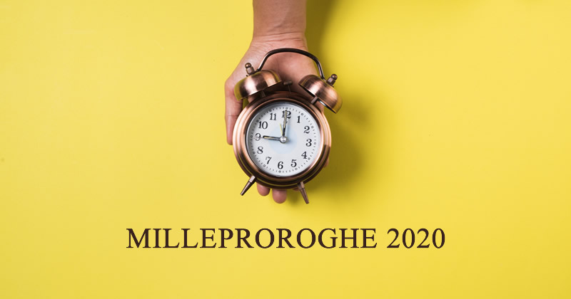 Milleproroghe 2020: cosa prevede e come funziona