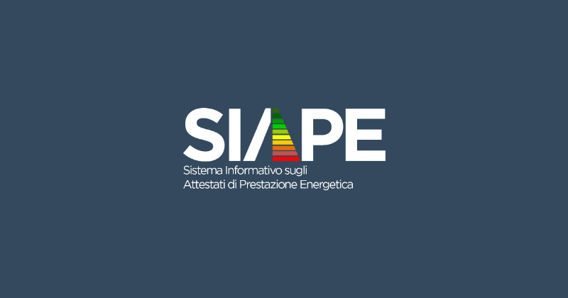 Dall'Enea il nuovo portale SIAPE per la raccolta degli Attestati di Prestazione Energetica (APE)