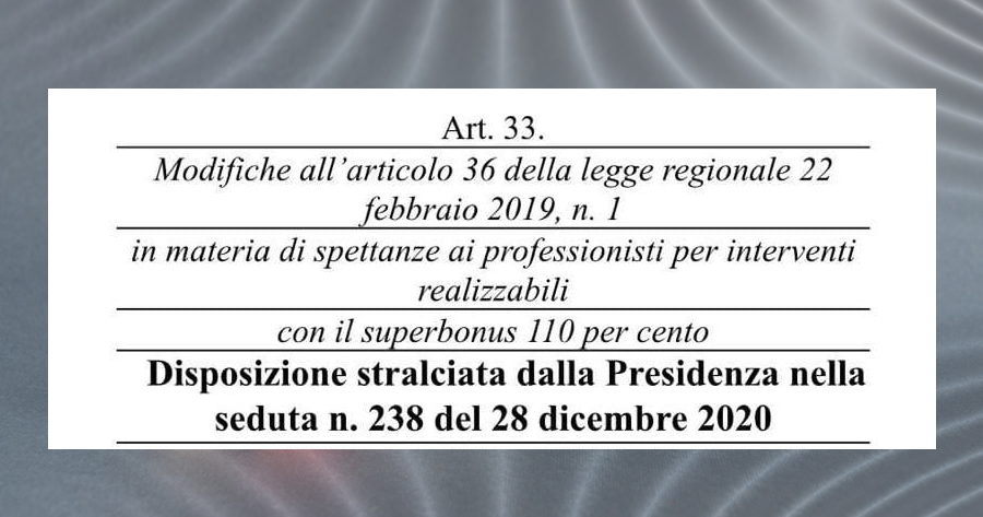 Superbonus 110%: stralciata la proposta di disapplicazione della legge sulla certezza dei pagamenti