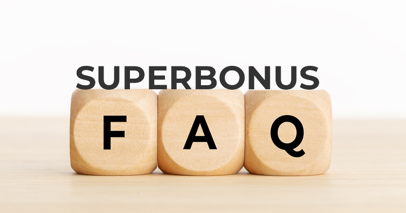 Superbonus 110%: 34 nuove FAQ sulle detrazioni fiscali previste dal Decreto Rilancio