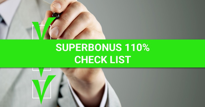 Superbonus 110%: le check list per il visto di conformità Ecobonus e Sismabonus necessario per sconto in fattura e cessione del credito