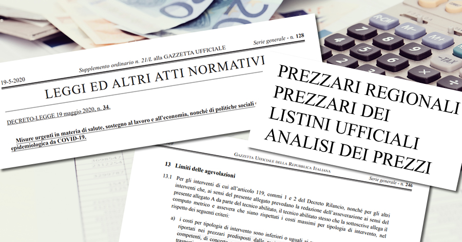 Superbonus 110%, Bonus facciate e verifica di congruità: cosa sono i listini ufficiali