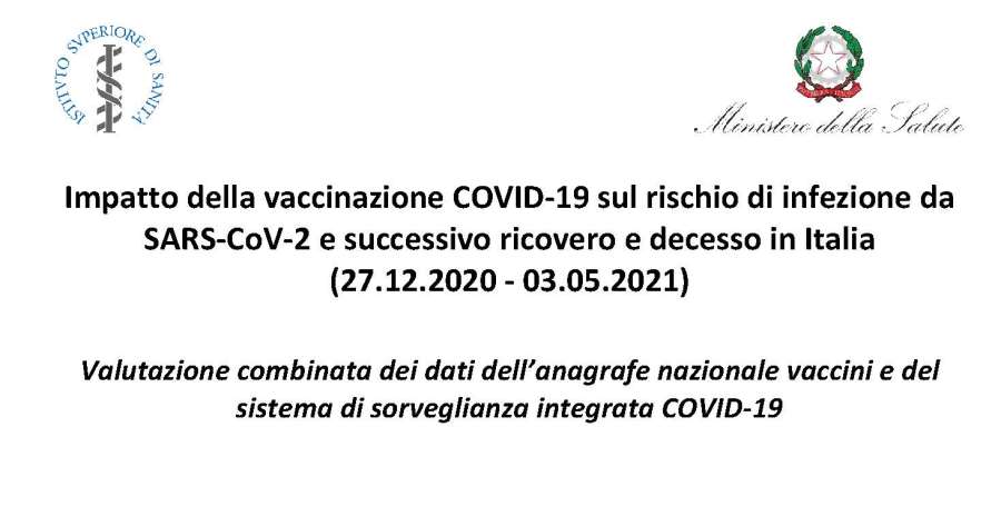 Con i vaccini crollano morti, ricoveri e contagi