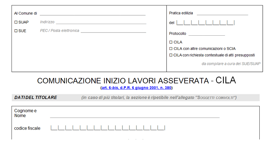 Superbonus 110%: in arrivo la nuova CILA in deroga