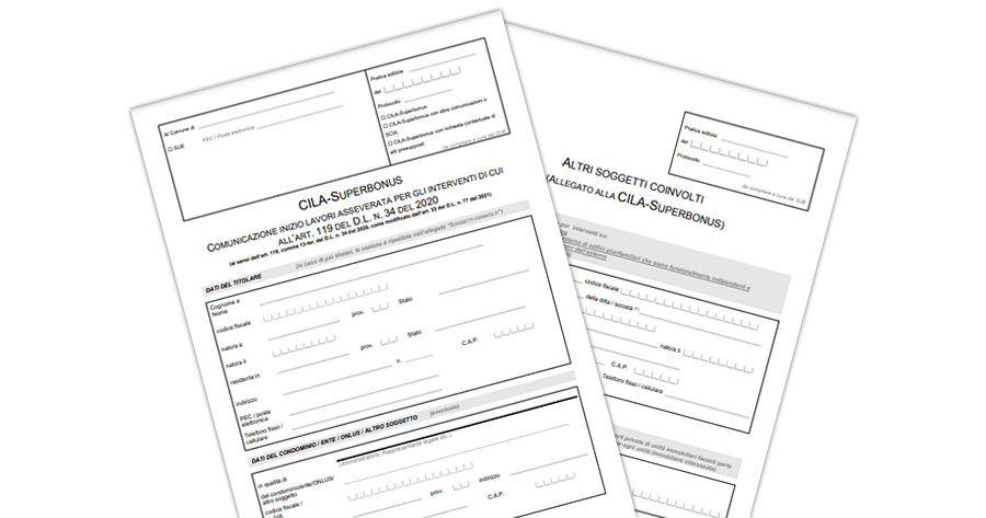 CILA-Superbonus: da oggi in vigore la nuova modulistica