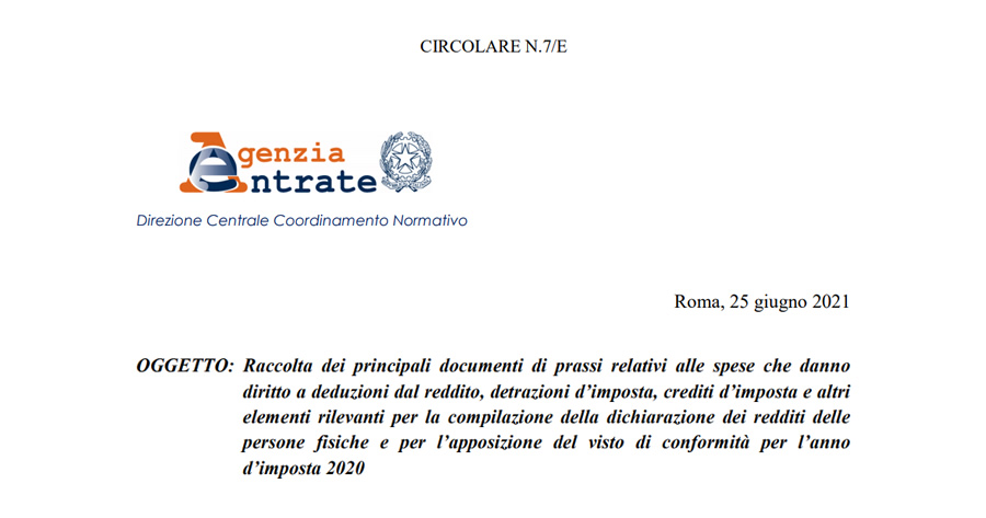 Detrazioni fiscali, titoli abilitativi, abusi e decadenza del beneficio: nuova circolare del Fisco