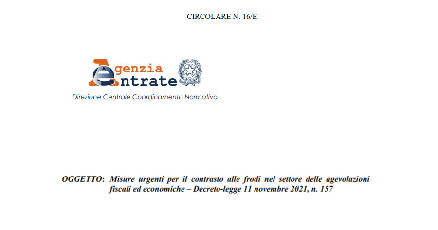 Superbonus 110% e bonus edilizi: le linee guida del Fisco sul Decreto anti-frode