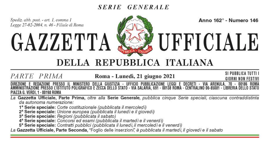 Emergenza Covid-19 e ripresa attività economiche: in Gazzetta Ufficiale la Legge di conversione del Decreto Legge n. 52/2021