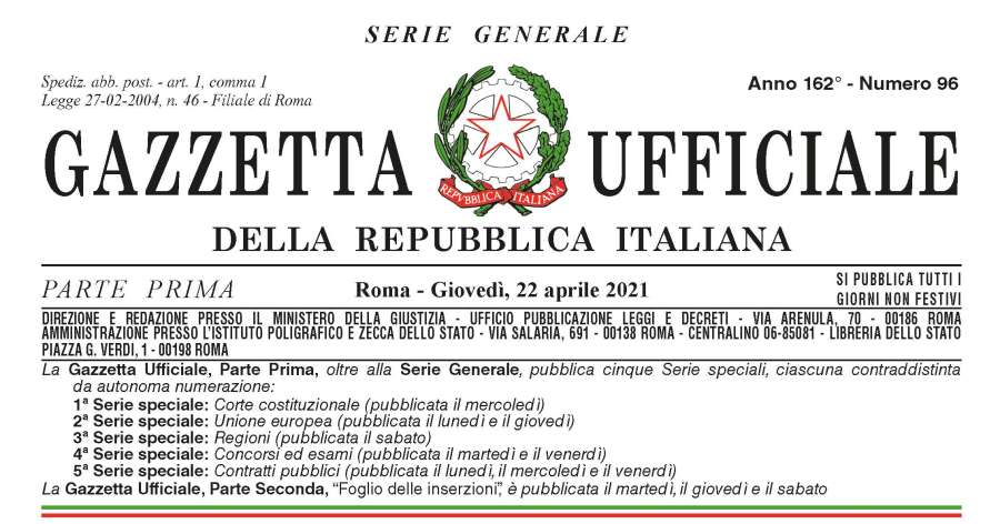 Gazzetta ufficiale: Pubblicato il Decreto-legge sulle Riaperture