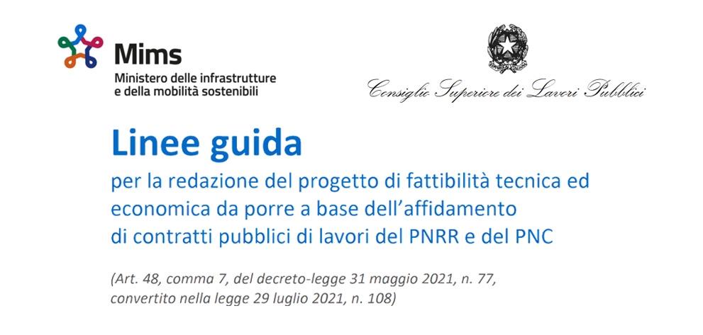 PNRR: dal CSLP nuove linee guida per le opere pubbliche