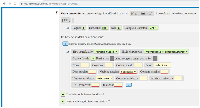 Portale Asseverazioni Enea