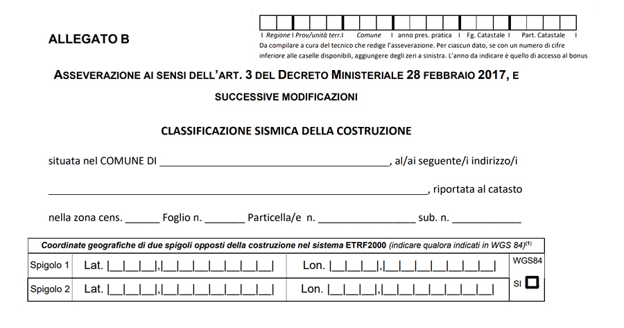 Sismabonus e Asseverazione modello B: nuova risposta del Fisco