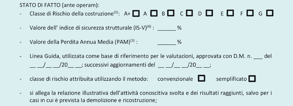 Asseverazione sismabonus