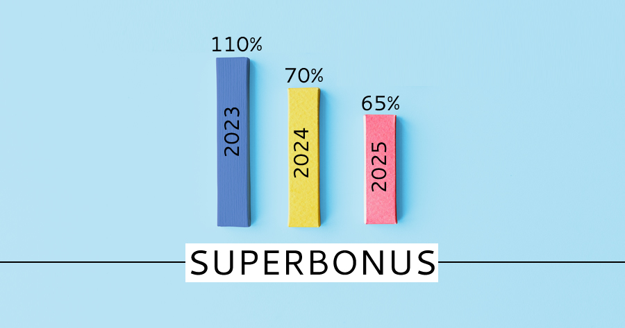 Superbonus 110%: progressiva riduzione dell'aliquota entro il 2025
