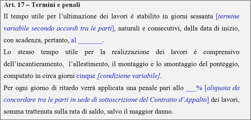 Contratto appalto superbonus