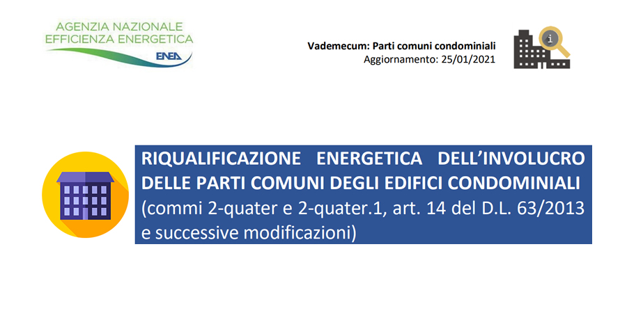 Riqualificazione energetica dell’involucro delle parti comuni degli edifici condominiali