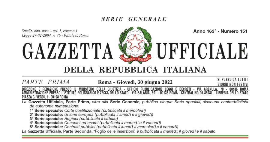 Gazzetta ufficiale: Decreto-legge con misure in materia di energia elettrica e gas