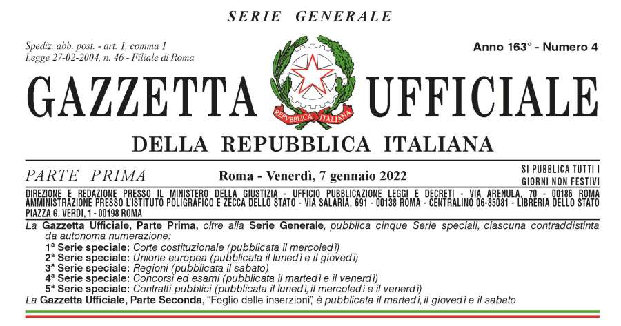 Gazzetta ufficiale: Pubblicato il decreto-legge con l’obbligo vaccinale per gli over 50