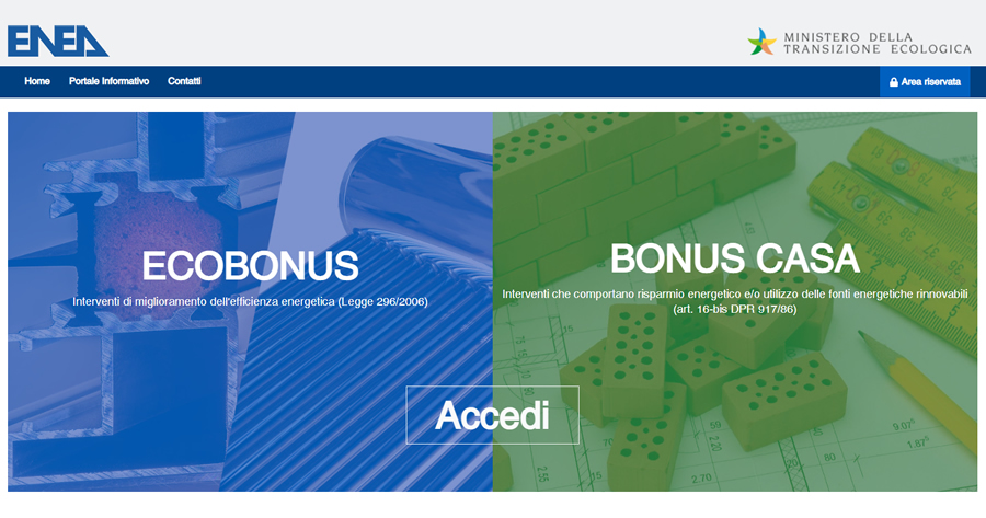 Ecobonus e Bonus Casa: online il sito Enea 2022