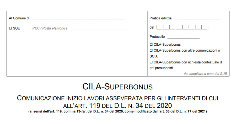 Superbonus 110%: una falla nella CILAS esclude gli edifici plurifamiliari non condominiali?