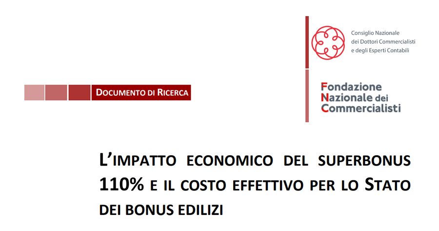 Effetti del Superbonus 110%: i commercialisti smentiscono la RGS