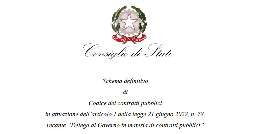 Nuovo Codice dei contratti: ecco il testo definitivo del Consiglio di Stato