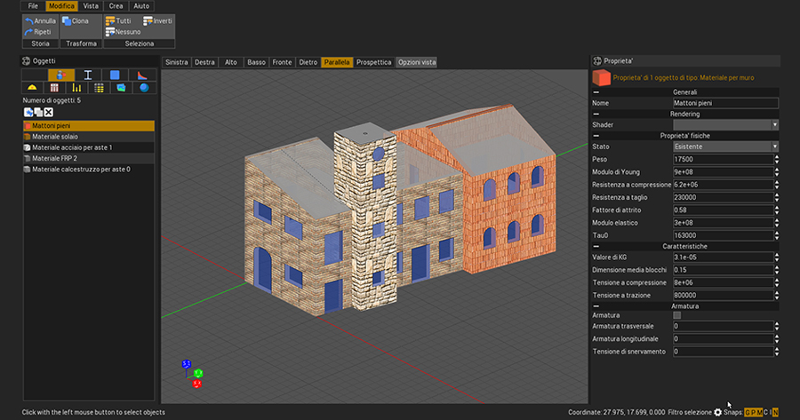 Finalmente disponibile IperWall BIM, il software per l’analisi non lineare di strutture in muratura