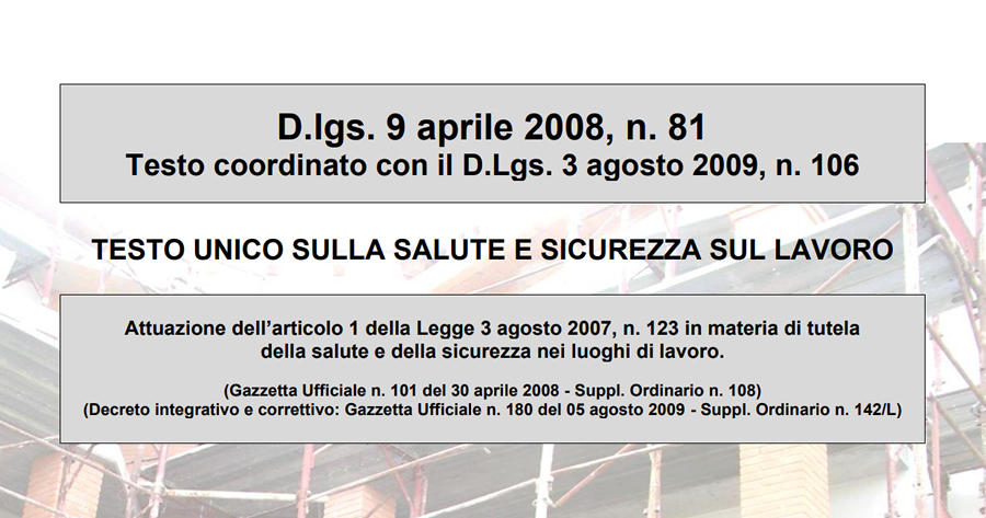 Testo Unico Sicurezza Lavoro (TUSL): il D.Lgs. n. 81/2008 aggiornato a febbraio 2022