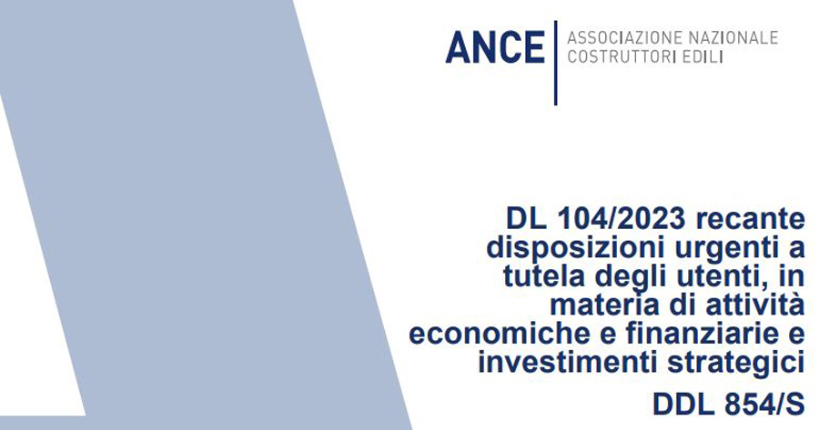 Superbonus, caro materiali e nuovo Codice Appalti: le valutazioni ANCE sul Decreto Asset