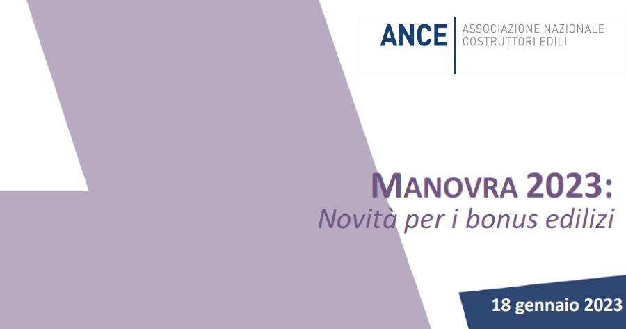 Bonus edilizi 2023: da Ance tutte le ultime novità