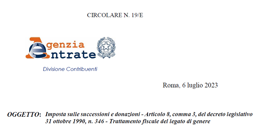 Successioni e donazioni: nuova circolare del Fisco