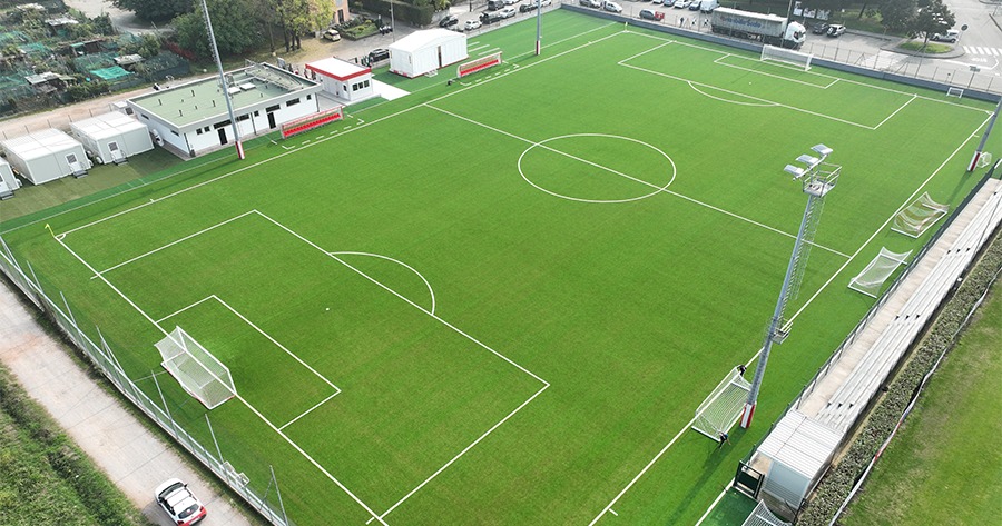 Il rivoluzionario geocomposito drenante MacSport di Maccaferri per il nuovo football turf dell’AC Monza