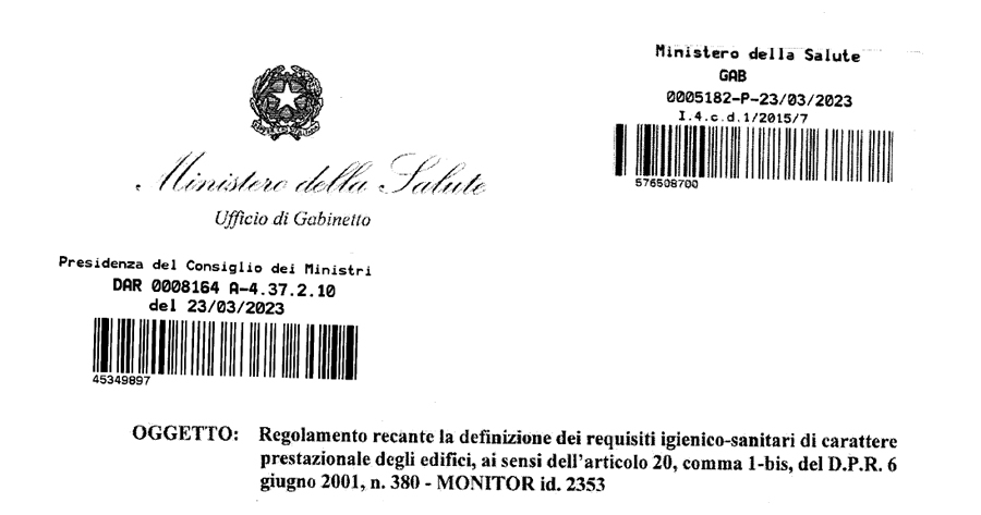 Permesso di costruire: in arrivo i requisiti igienico-sanitari prestazionali