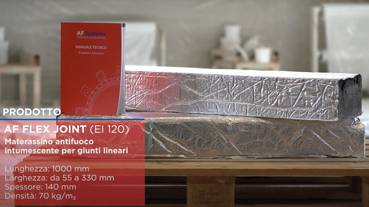 AF Flex Joint: Materassino antifuoco intumescente